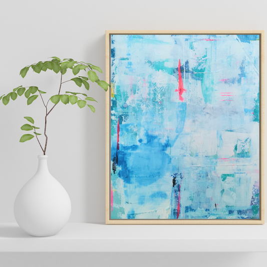 Season #3 Ice 33x41 cm Peinture Originale unique