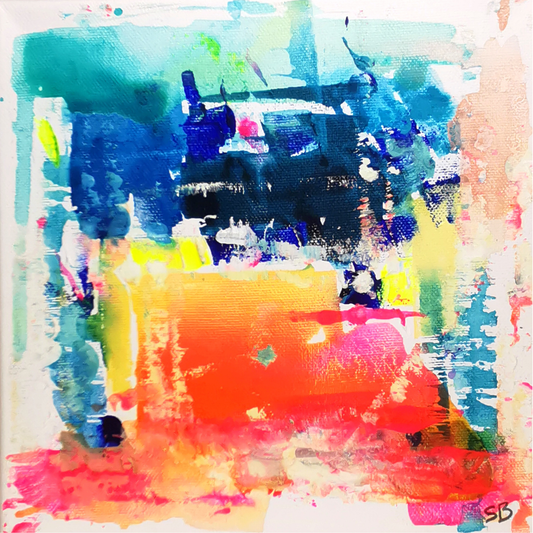 Small Talks #3 20x20 cm Peinture Originale unique