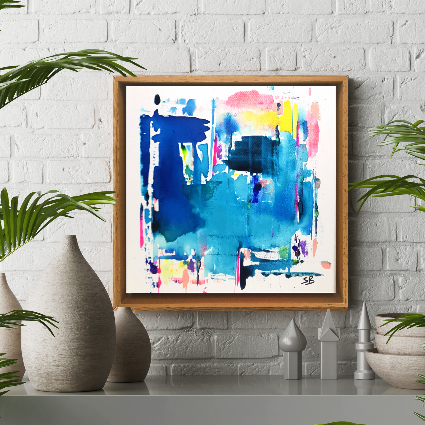 Small Talks #4 20x20 cm Peinture Originale unique